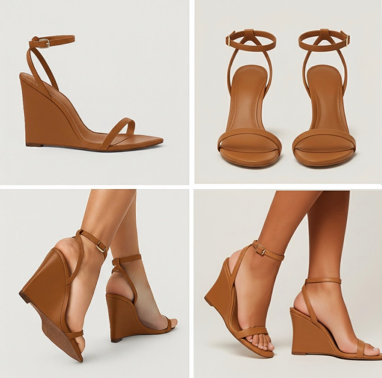 Sandália Anabela Manu Caramelo - Imagem 2